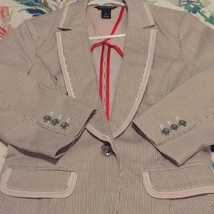 White House Black Market pin striped blazer